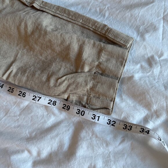 Outlier Injected-Linen Pants in Khaki/Dry Tan 36 - Picture 7 of 7